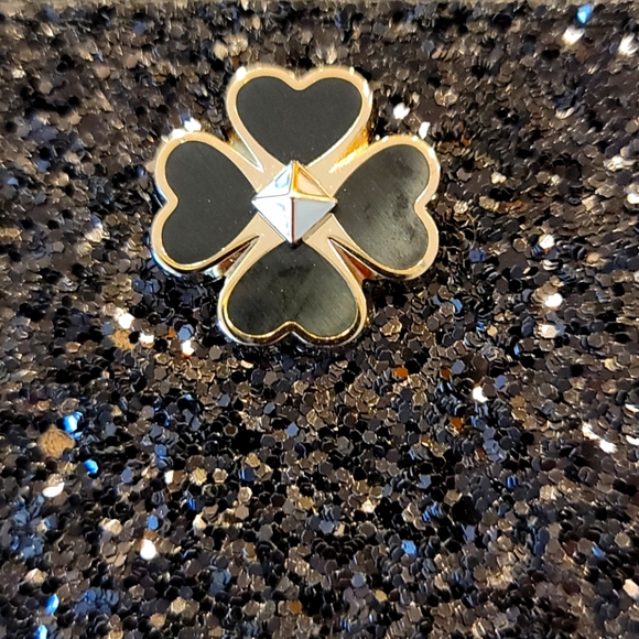 BEST PRICE NWT Kate Spade Odette Glitter Medium L-zip Card Holder - Picture 2 of 7